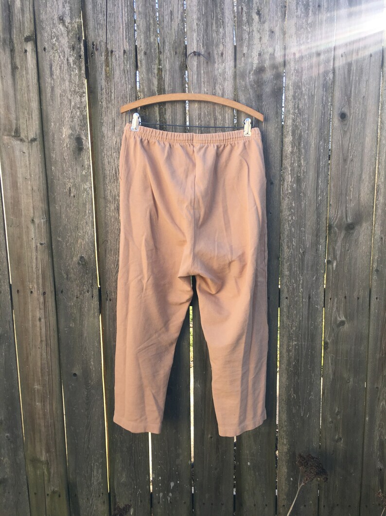 Vintage 80/'s Carolina Clothing Company Light Rust Colored Elastic Tie Waist Pants Size Medium