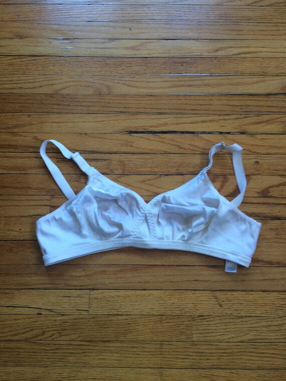 Vintage JCPenney adonna White Non Padded Cup Strapped Bra Etsy