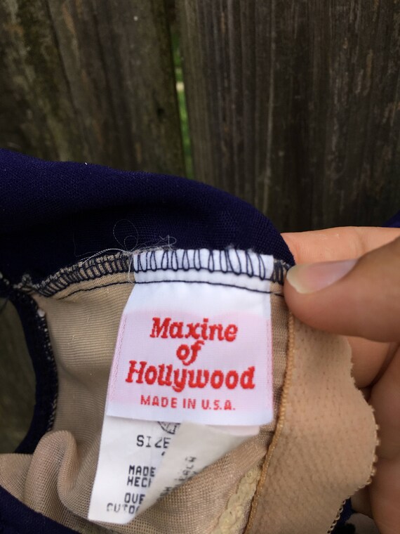 Vintage 80's Maxine of Hollywood Made in USA Dark… - image 5