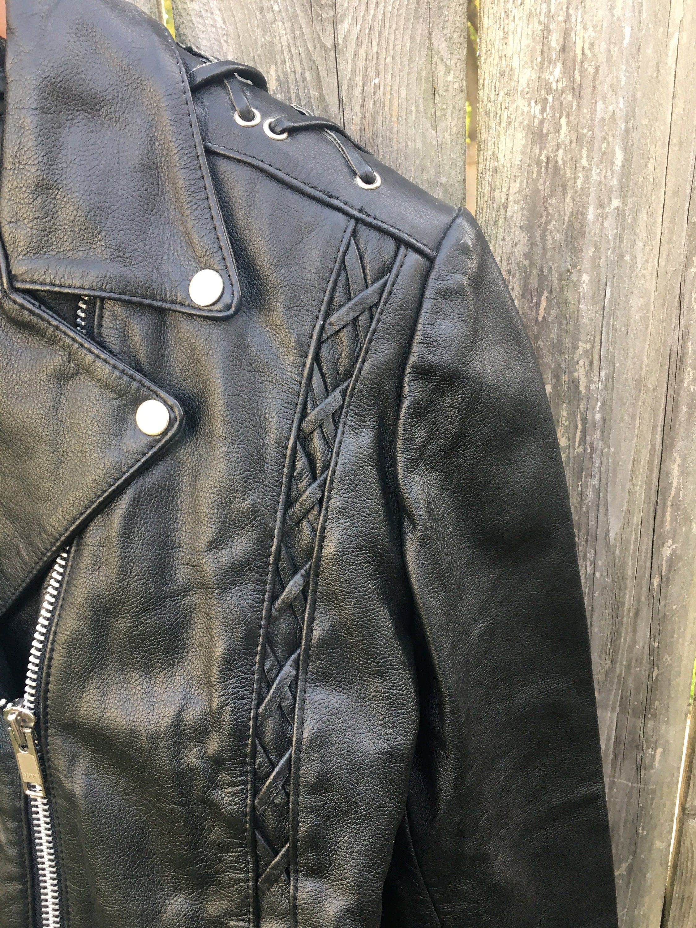 Vintage 90's Street Legal Black Leather Zip up Long Sleeve Vintage 90's Street Legal Black Leather Zip up Long Sleeve