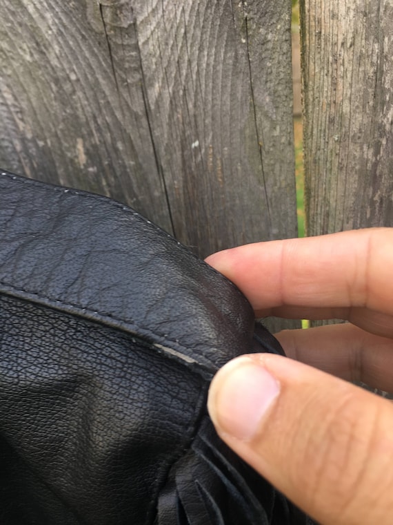 Vintage 90's LB Leather Bound Exclusive Black Leather Zip up