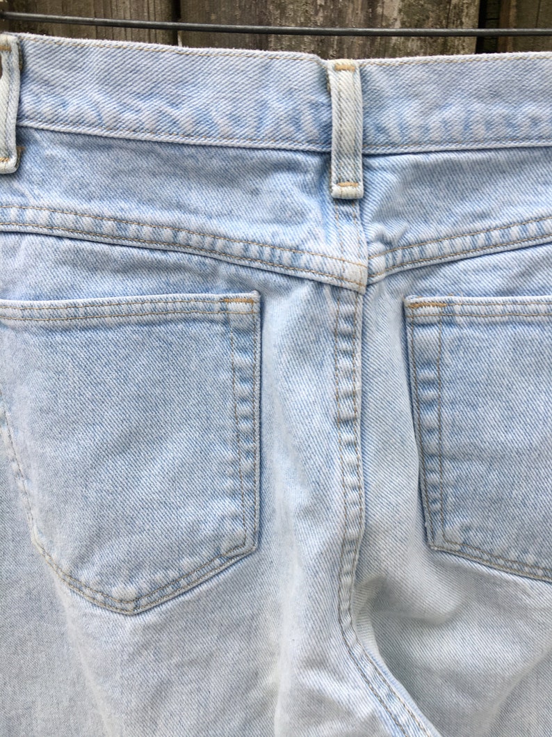 Vintage 90's Wrangler for Women Light Wash High Waist Denim Jeans Waist Measures 28 inches image 7