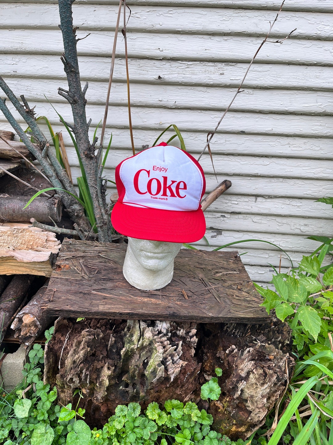 Coca Cola Red and White Mesh Logo Trucker Cap *EUC* Coca Cola Red And White Trucker Style Mesh Adjustable Hat | eBay main image 4