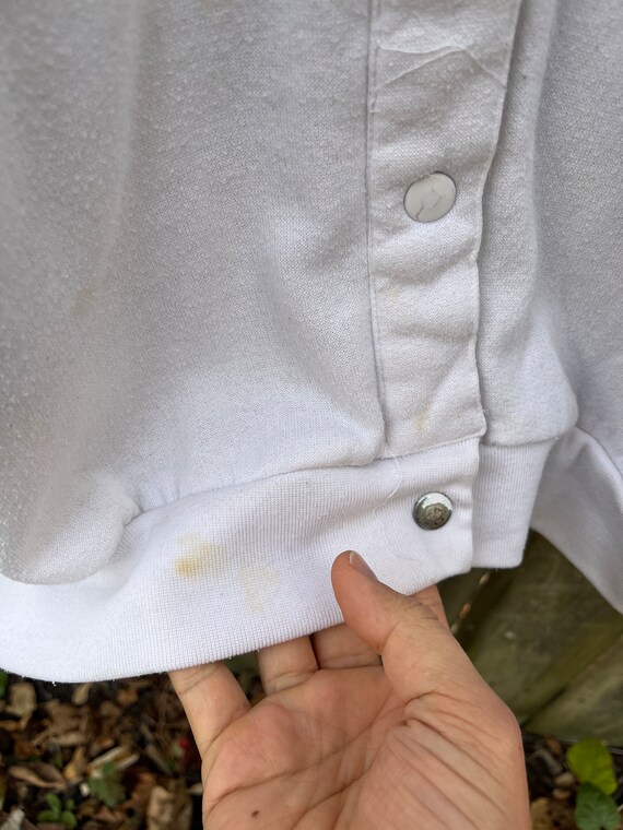 Vintage 90's Basic Editions White Polyester/Cotto… - image 6