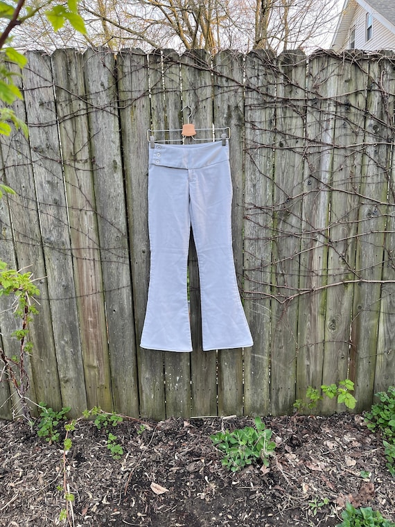 Vintage 2000's Cleveland New York Street Gray Low Rise Flare Leg