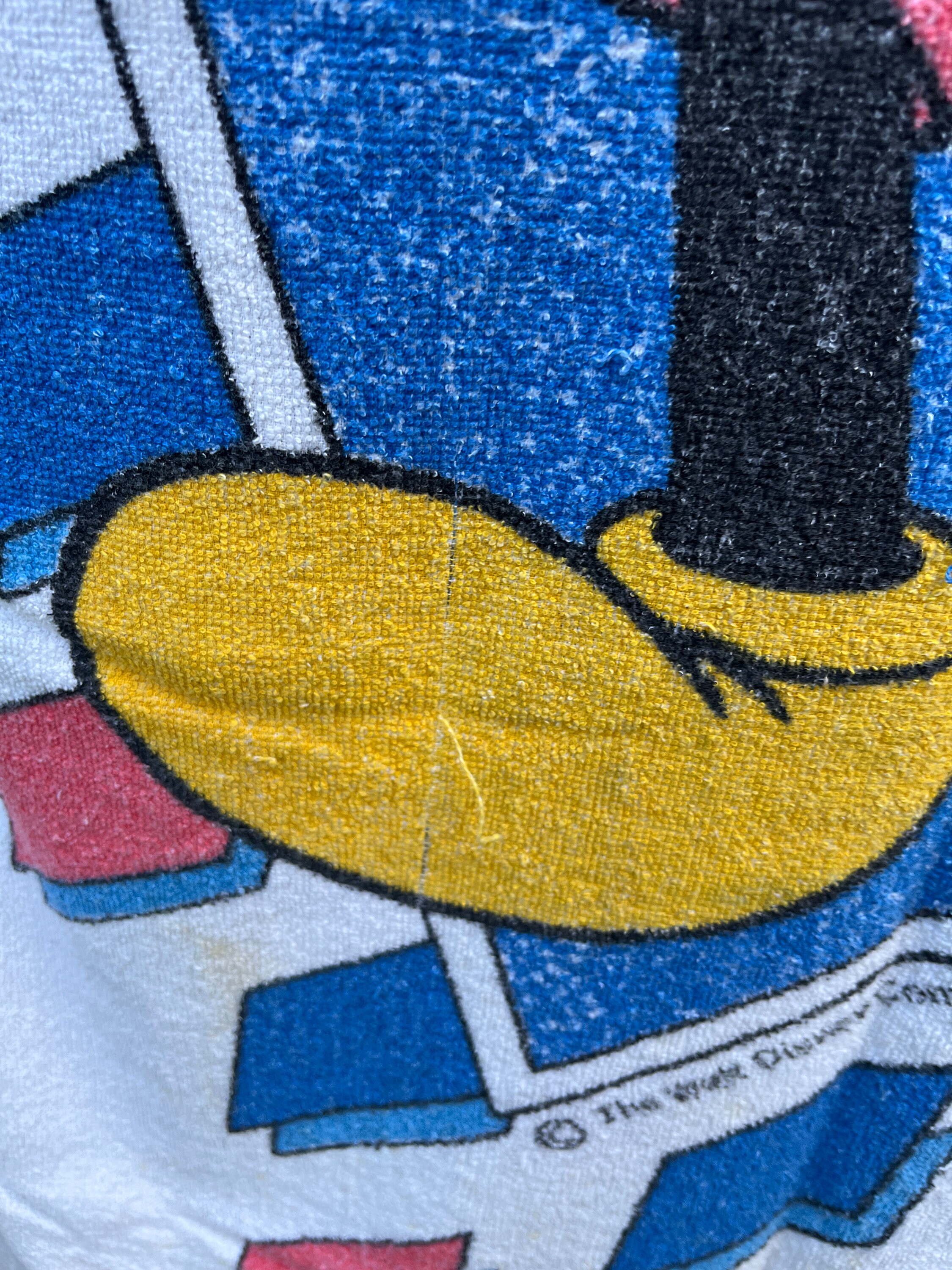 80's ビンテージ ミッキーマウス ビーチタオル disney アンティーク 80's ビンテージ ミッキーマウス ビーチタオル disney アンティーク