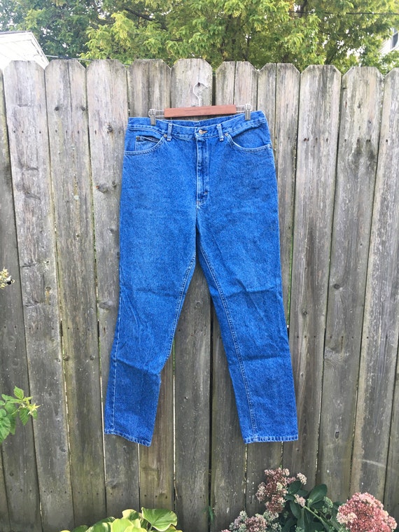 Vintage 80's Lee Denim Medium Wash High Waist Jea… - image 5