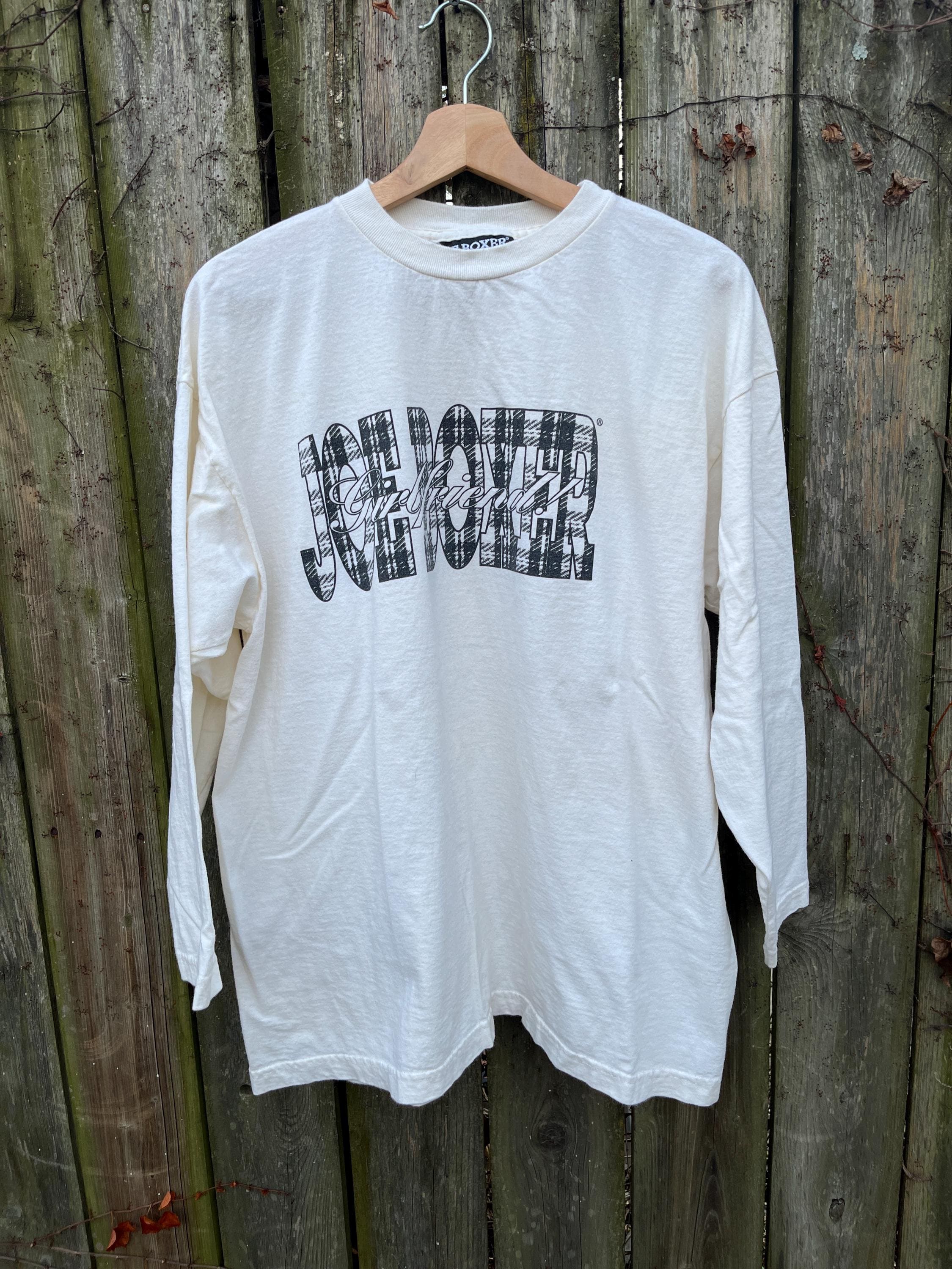 Vintage 90's Joe Boxer Girlfriend Plaid Logo Print Long Sleeve