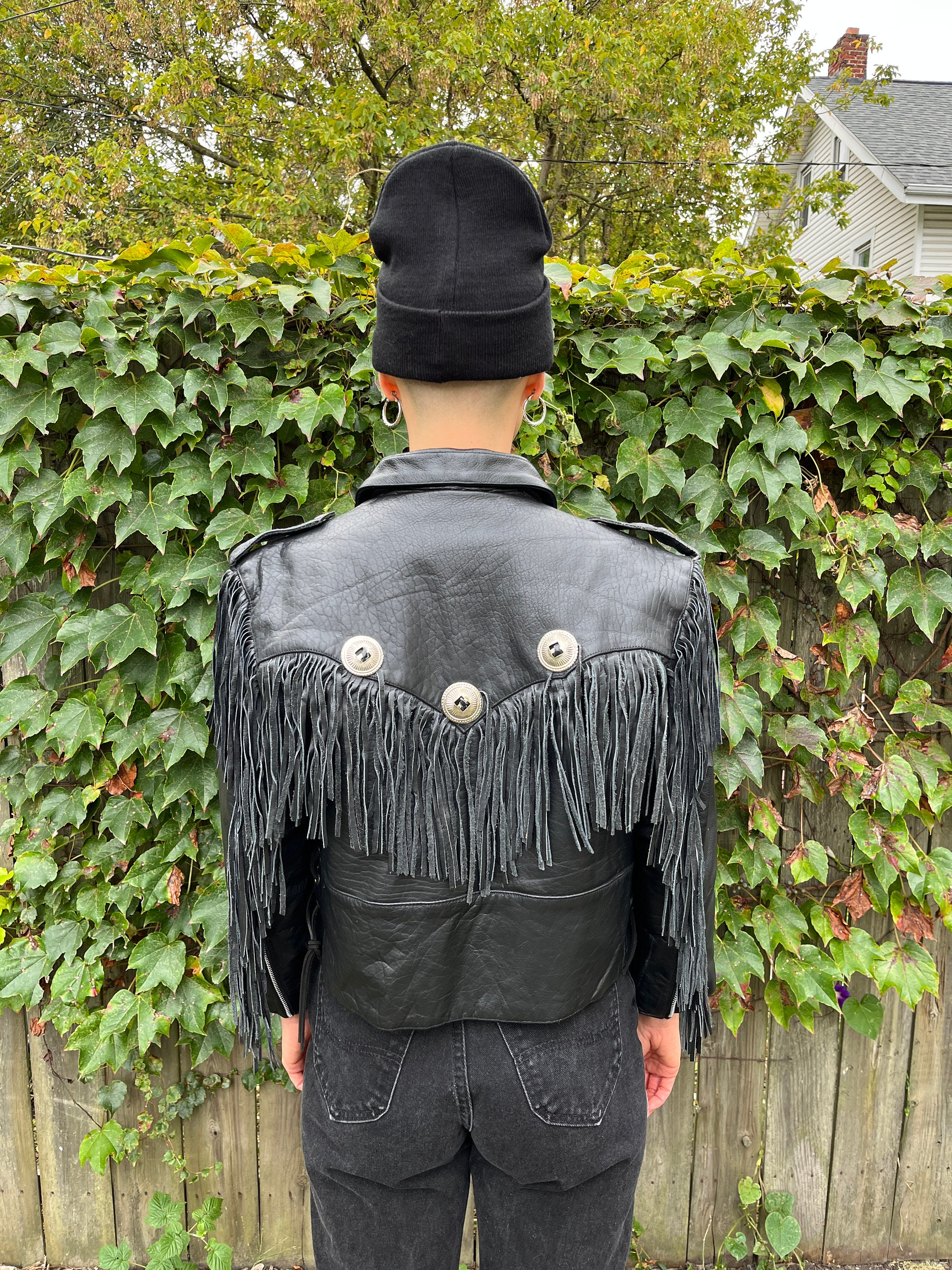 Vintage 90's LB Leather Bound Exclusive Black Leather Zip up Motorcycle Jacket With Fringe and Lace Side Women's Size Small - Etsy Vintage 90's LB Leather Bound Exclusive Black Leather Zip up Motorcycle Jacket With Fringe and Lace Side Women's Size Small - Etsy