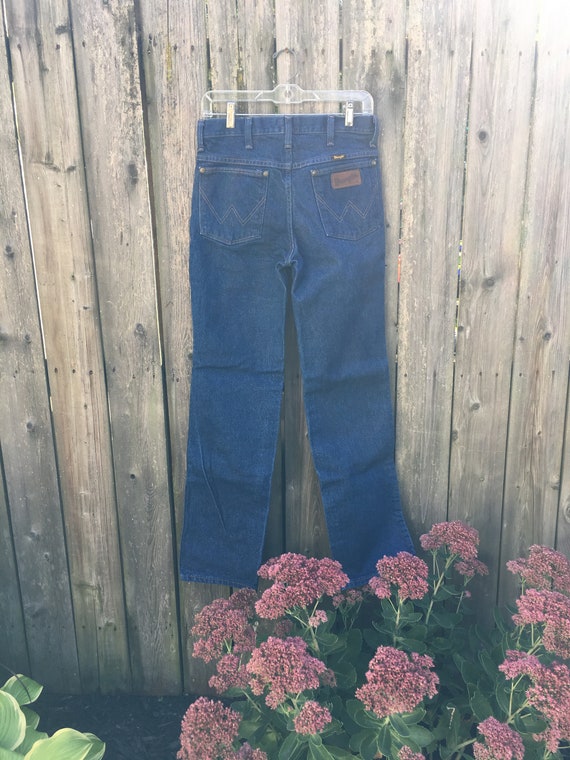 Vintage 90's Wrangler MWZ 36 Slim Dark Wash Cowbo… - image 6