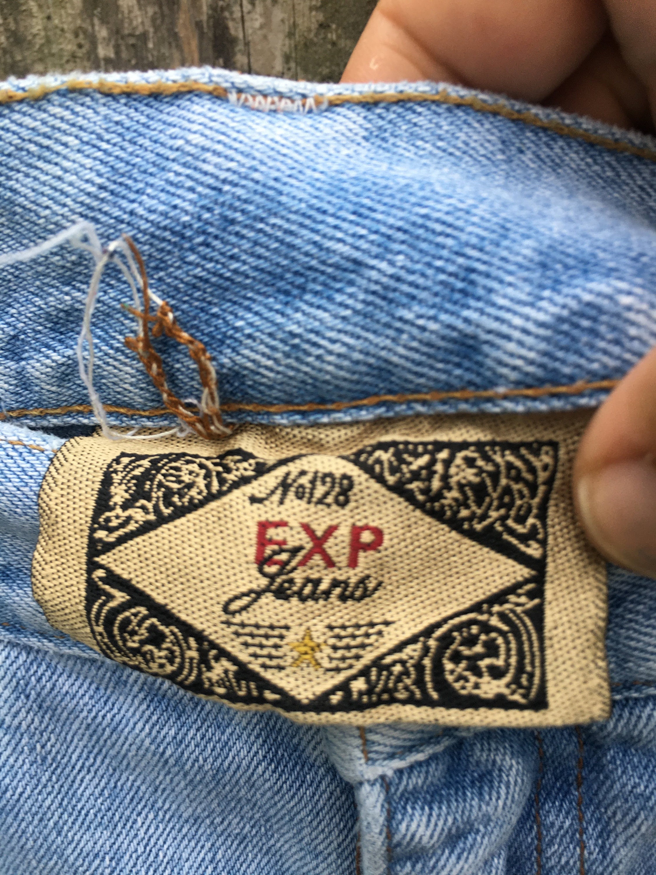 Vintage 90's Express Jeans Light Wash Distressed High Waist Vintage 90's Express Jeans Light Wash Distressed High Waist