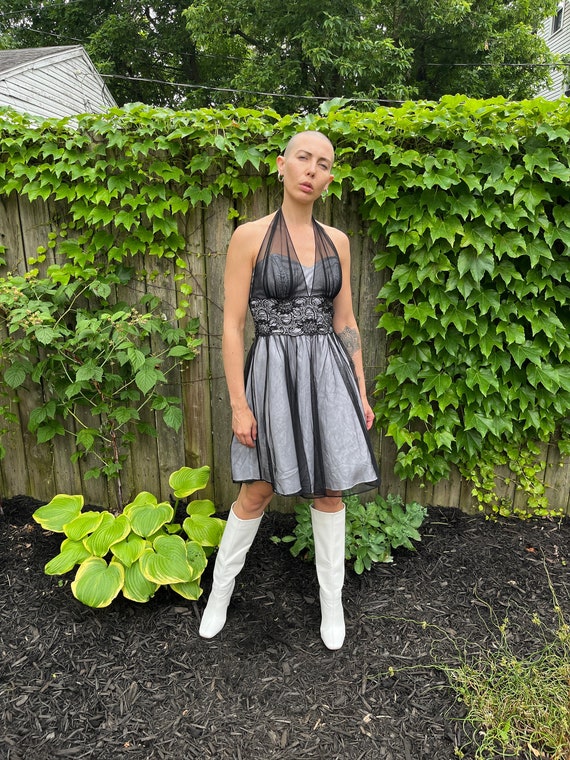 how to style black dress for party Gaia Dress Gray L / Gray main image 1
