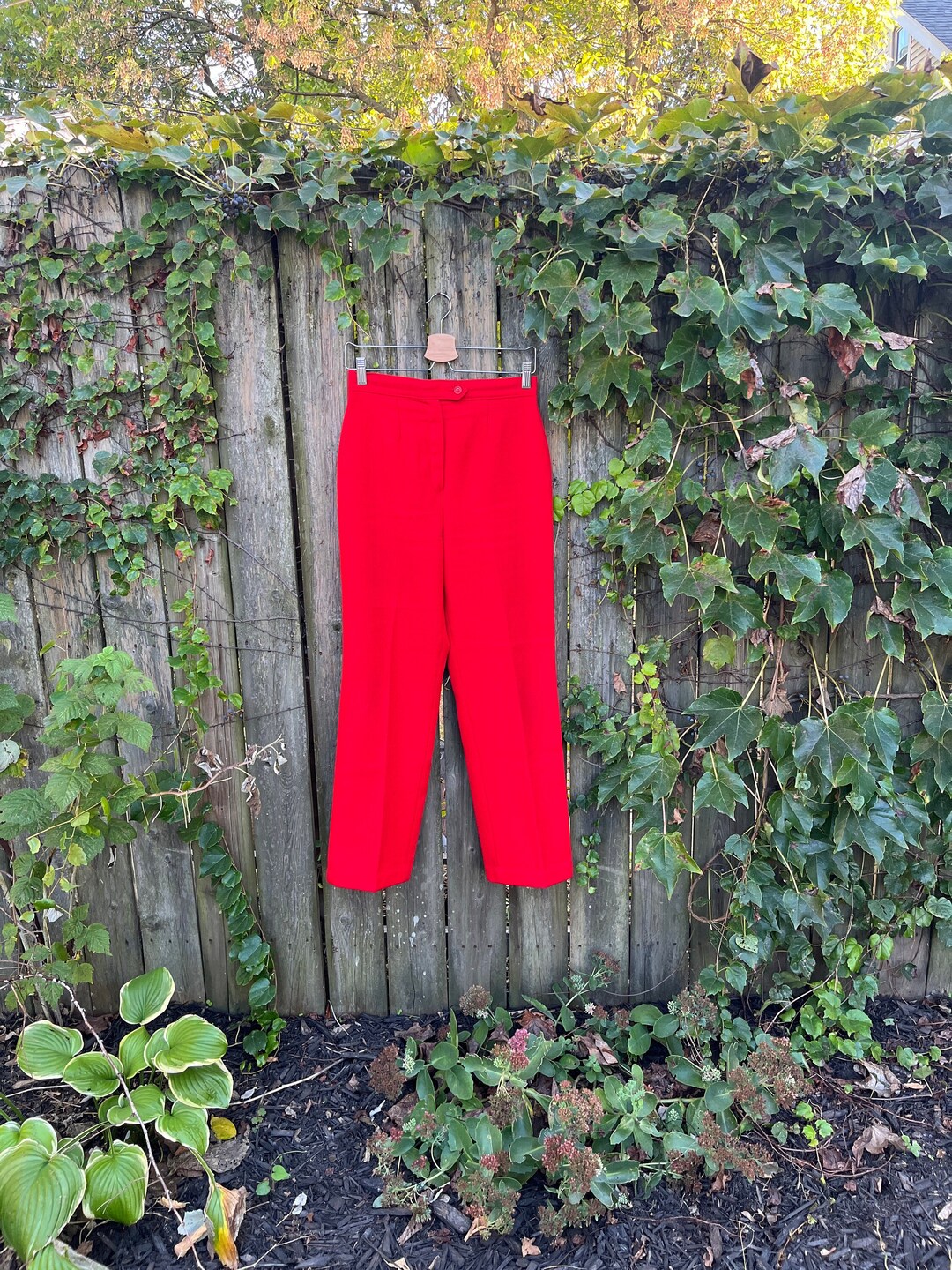 Vintage 60's/70's Sears Pants That Fit Perma-prest Red