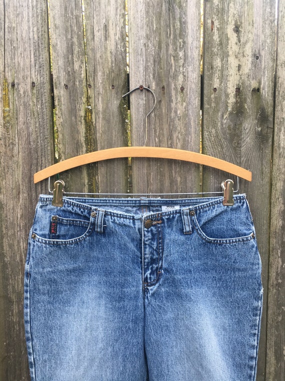 Vintage 2000's Mudd Jeans Low Rise Medium Wash Bell B… Gem
