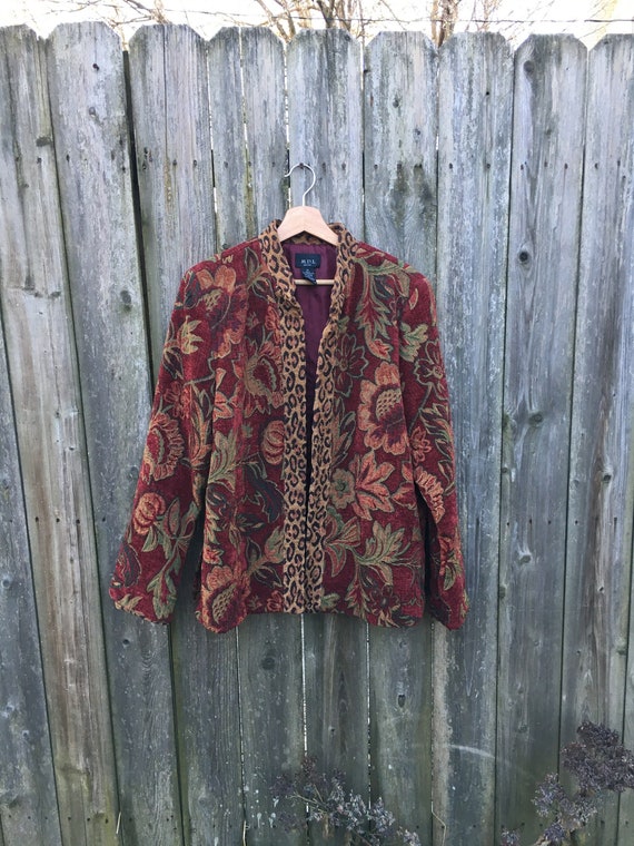 Vintage 90's MDL New York Floral and Animal Print 