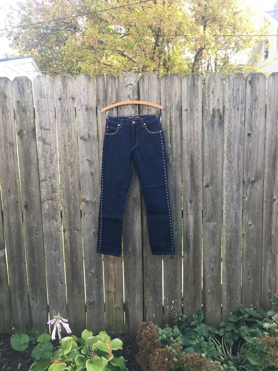 Vintage 90's Guess Jeans Dark Wash Low Rise Studde