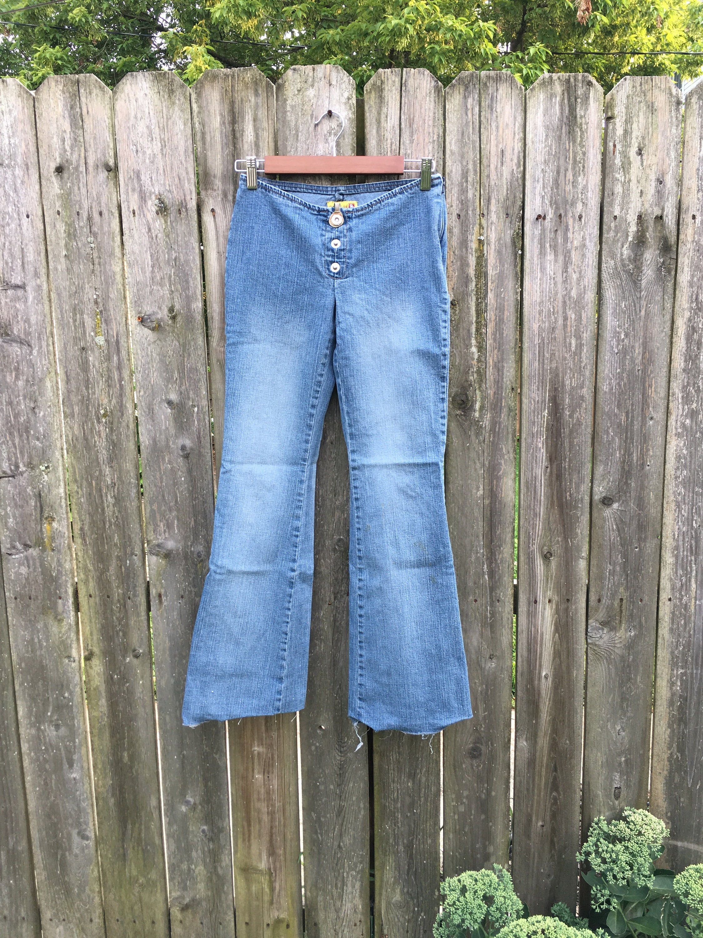 Vintage 2000's Gasoline Super Low Rise Pocketless Denim Jeans Size