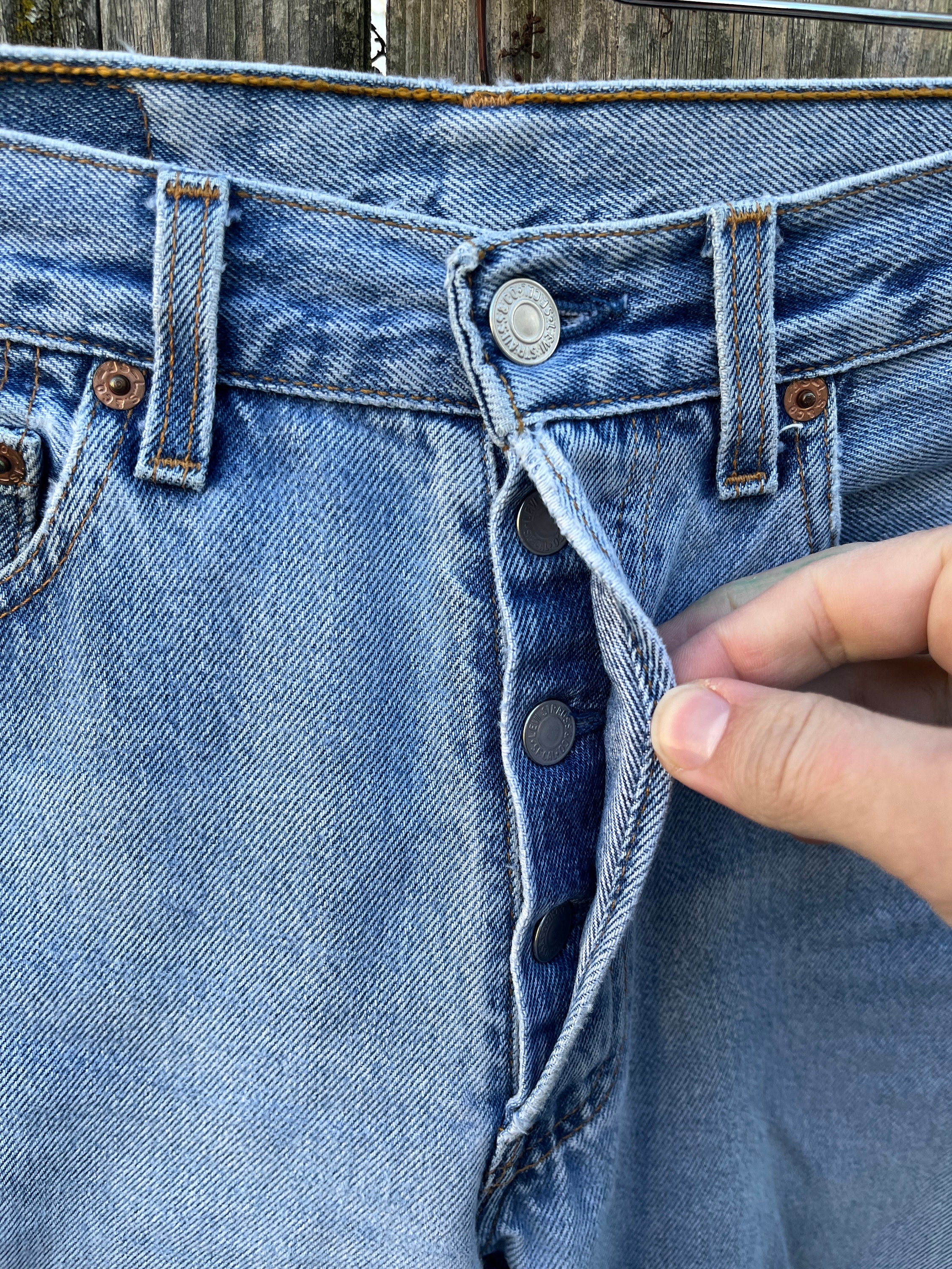 Vintage 90's Levi Strauss 501 XX Light Wash High Waist Button Fly