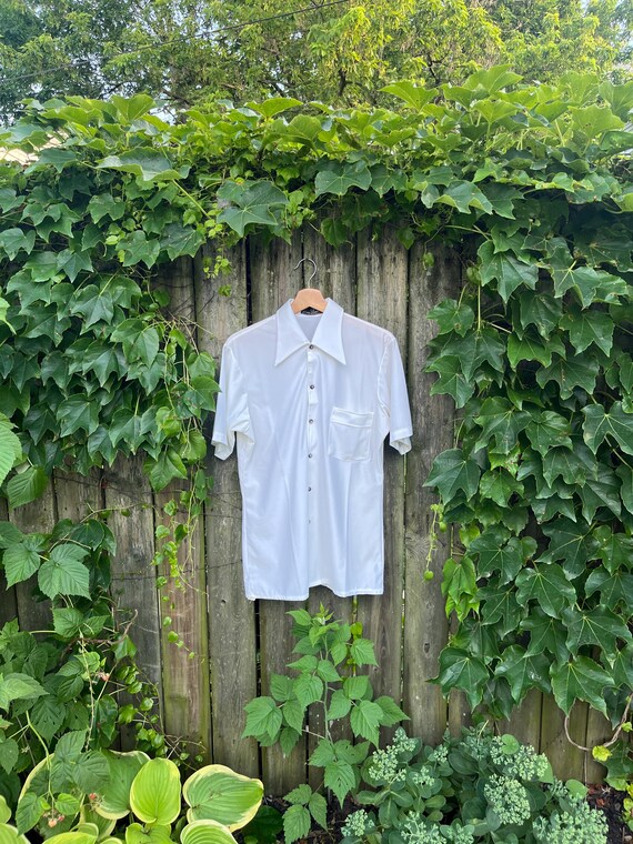 Vintage 70er 80er Jahre Van von Van Heusen 100% Qiana Nylon