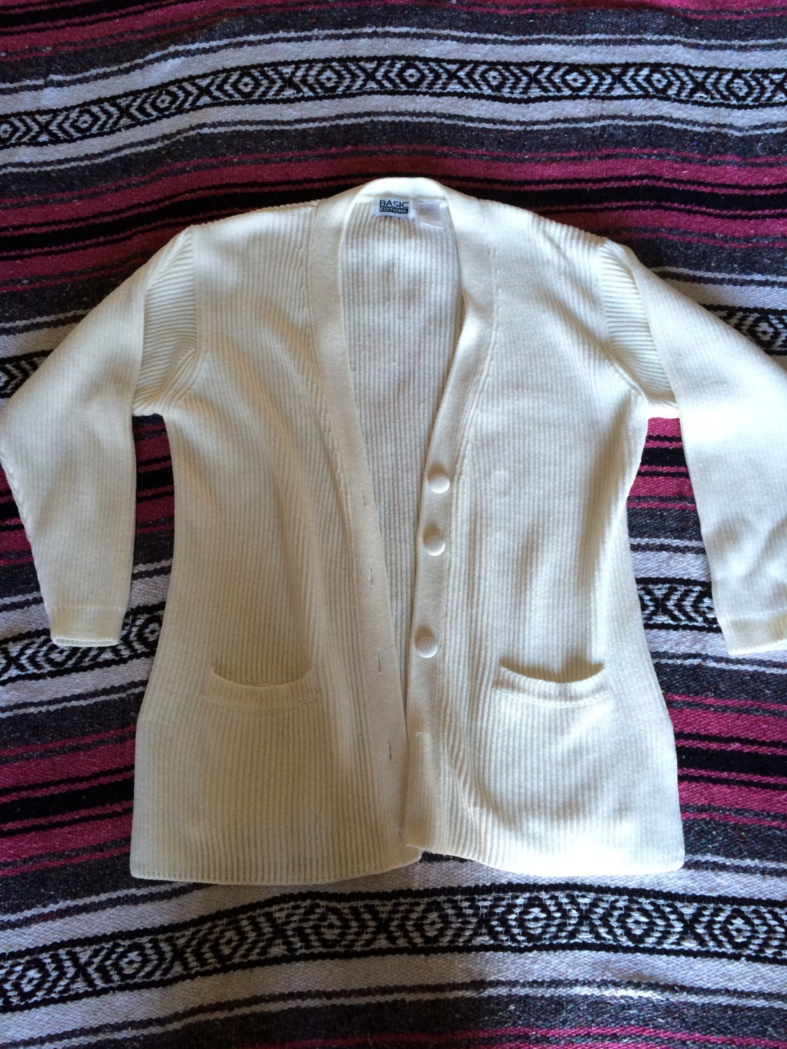 Vintage 90's Basic Editions White Long 