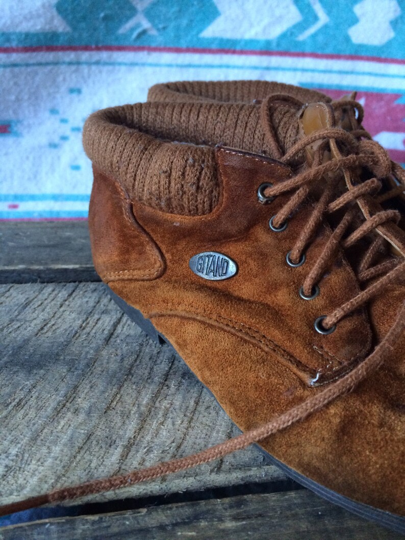 Vintage Gitano Brand Suede Ankle Boots