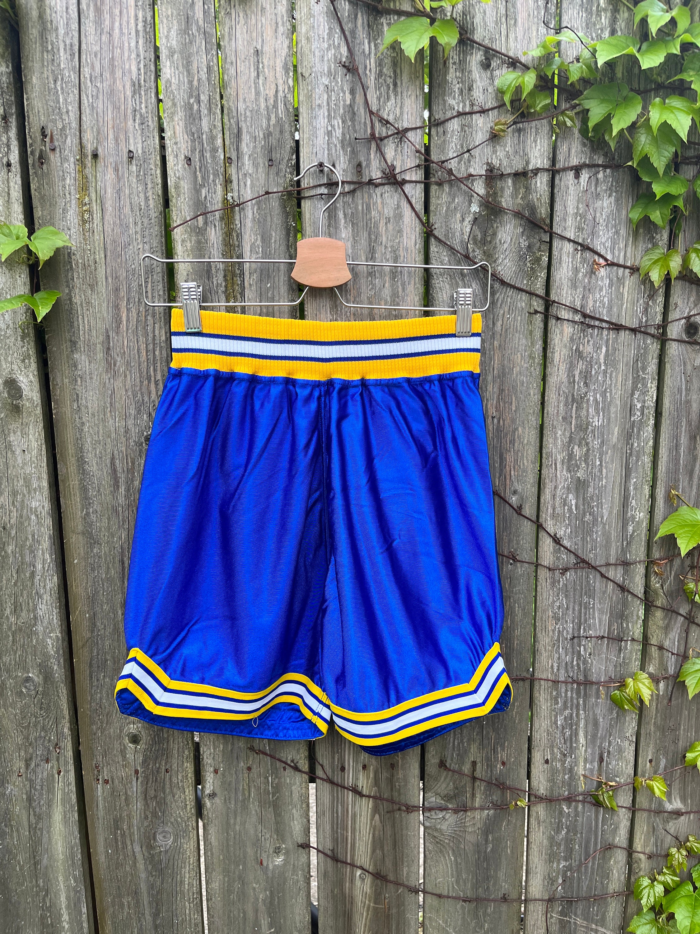 Vintage 80's Sports Belle Blue and Yellow 100% Nylon Made in