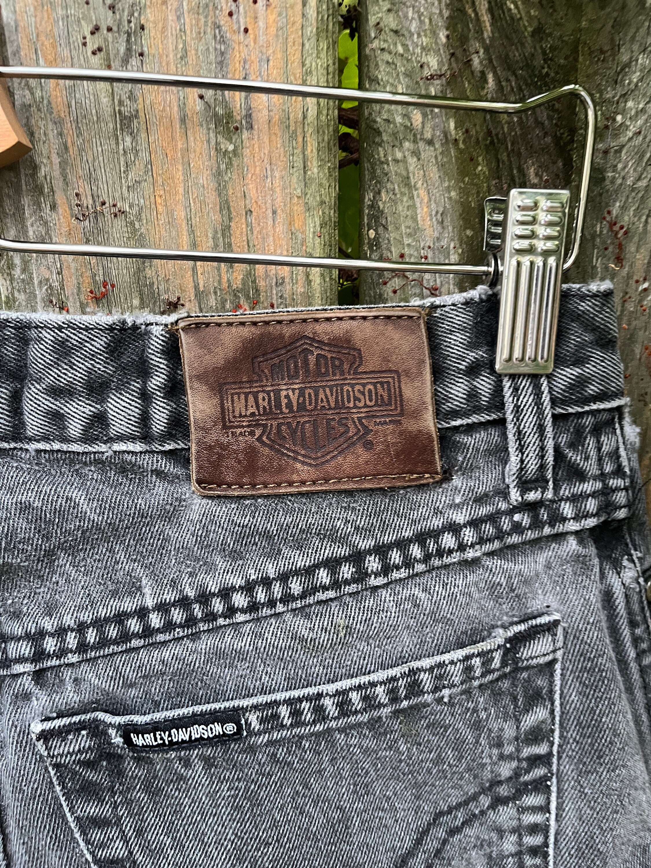 Vintage 90's Harley Davidson Motorcycles Made in USA Acid Wash
