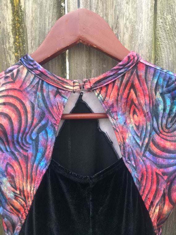 Vintage 80's Major Motion Dance Wear Psychedelic … - image 9