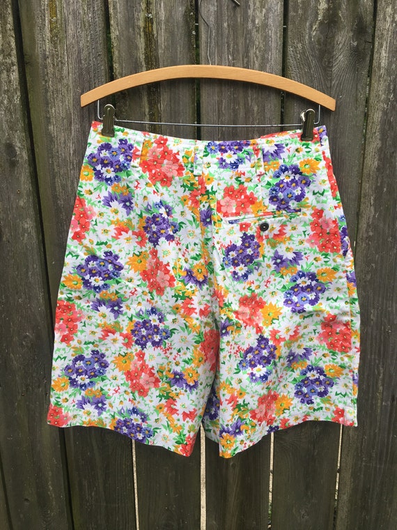Vintage 90's Liz Sport Colorful Floral Pattern All Over Print