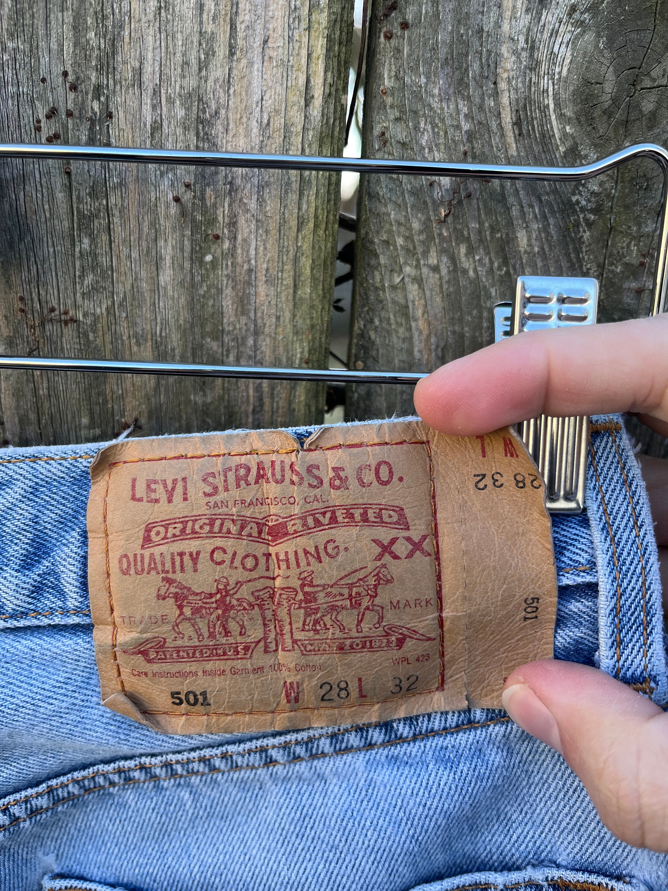 Vintage 90's Levi Strauss 501 XX Light Wash High Waist
