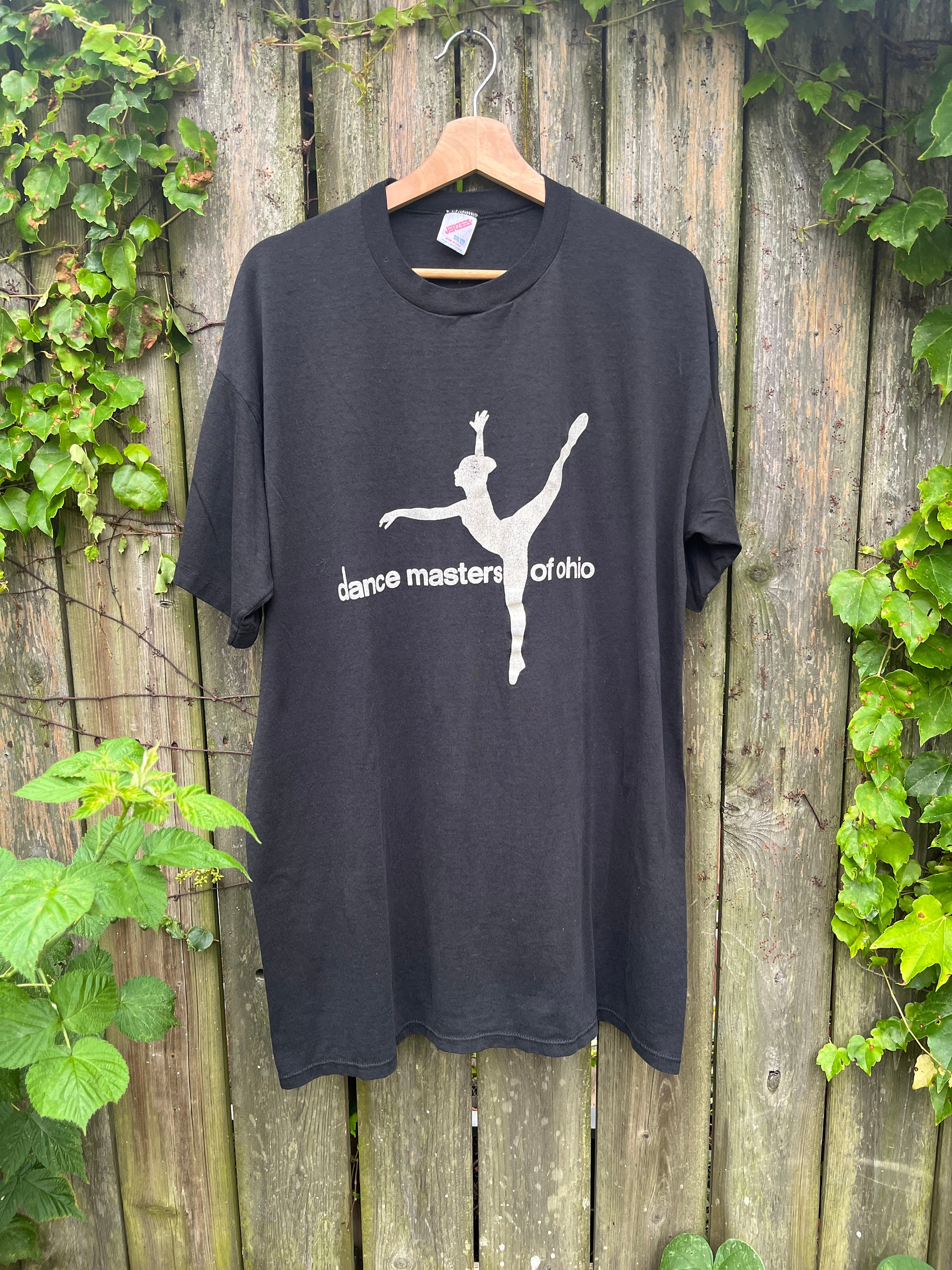 Vintage 80's Dance Masters of Ohio Dancer Silhouette Black Short