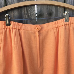 Vintage 80's Kasper A.S.L. Petite Orange Two Piece Skirt and Blazer Outfit image 10