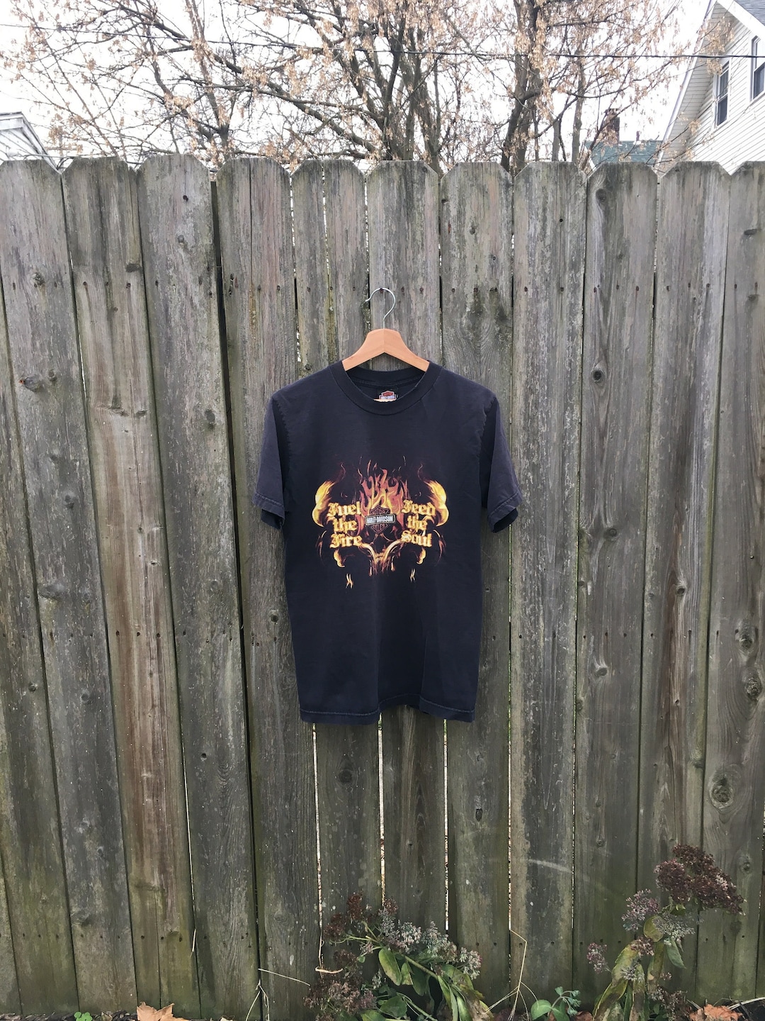 Vintage 2000's Harley Davidson Motorcycles Fuel the Fire Feed the