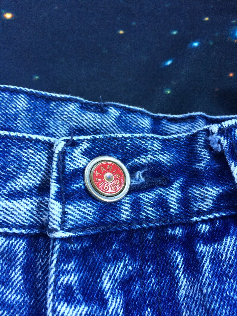 Vintage Brittania Acid Wash High Waist Denim Jeans