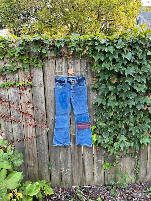 Vintage 2000's Squeeze Jeans Deadstock Medium Wash American Flag