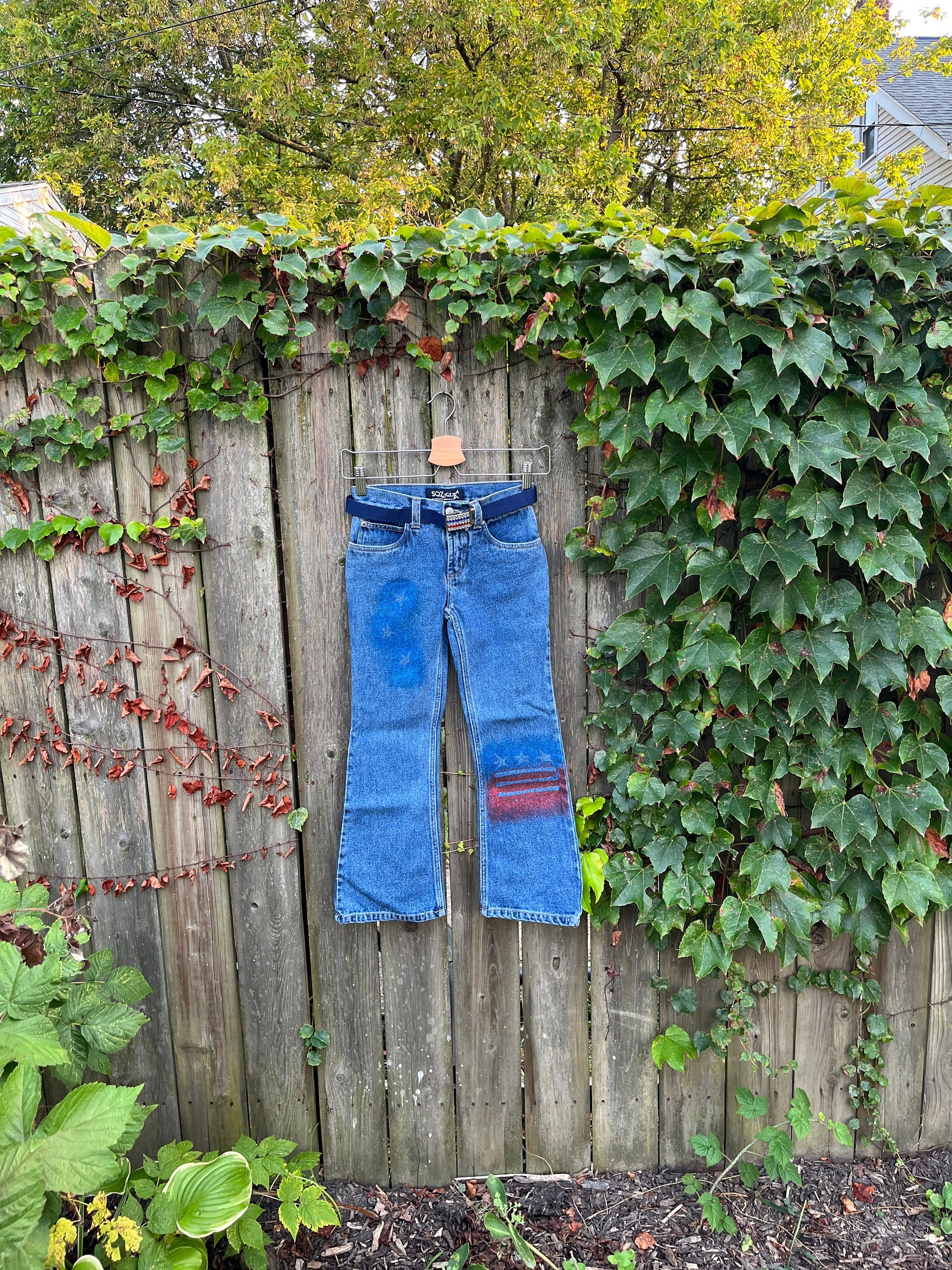 Vintage 2000's Squeeze Jeans Deadstock Medium Wash American Flag