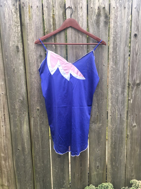 Vintage 70's/80's Undercover Wear Blue White Pink… - image 2