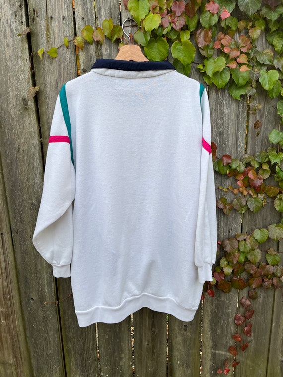 Vintage 90's Basic Editions White Polyester/Cotto… - image 9