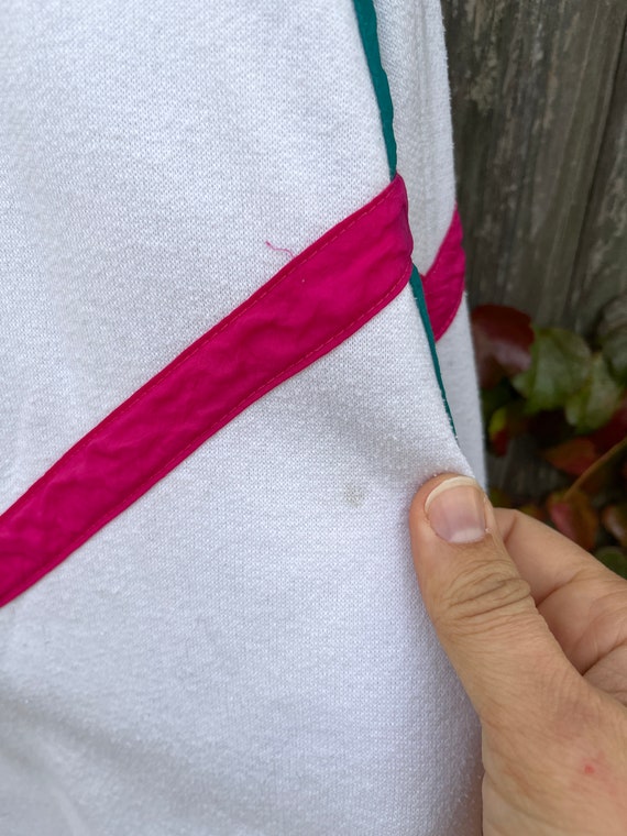 Vintage 90's Basic Editions White Polyester/Cotto… - image 5