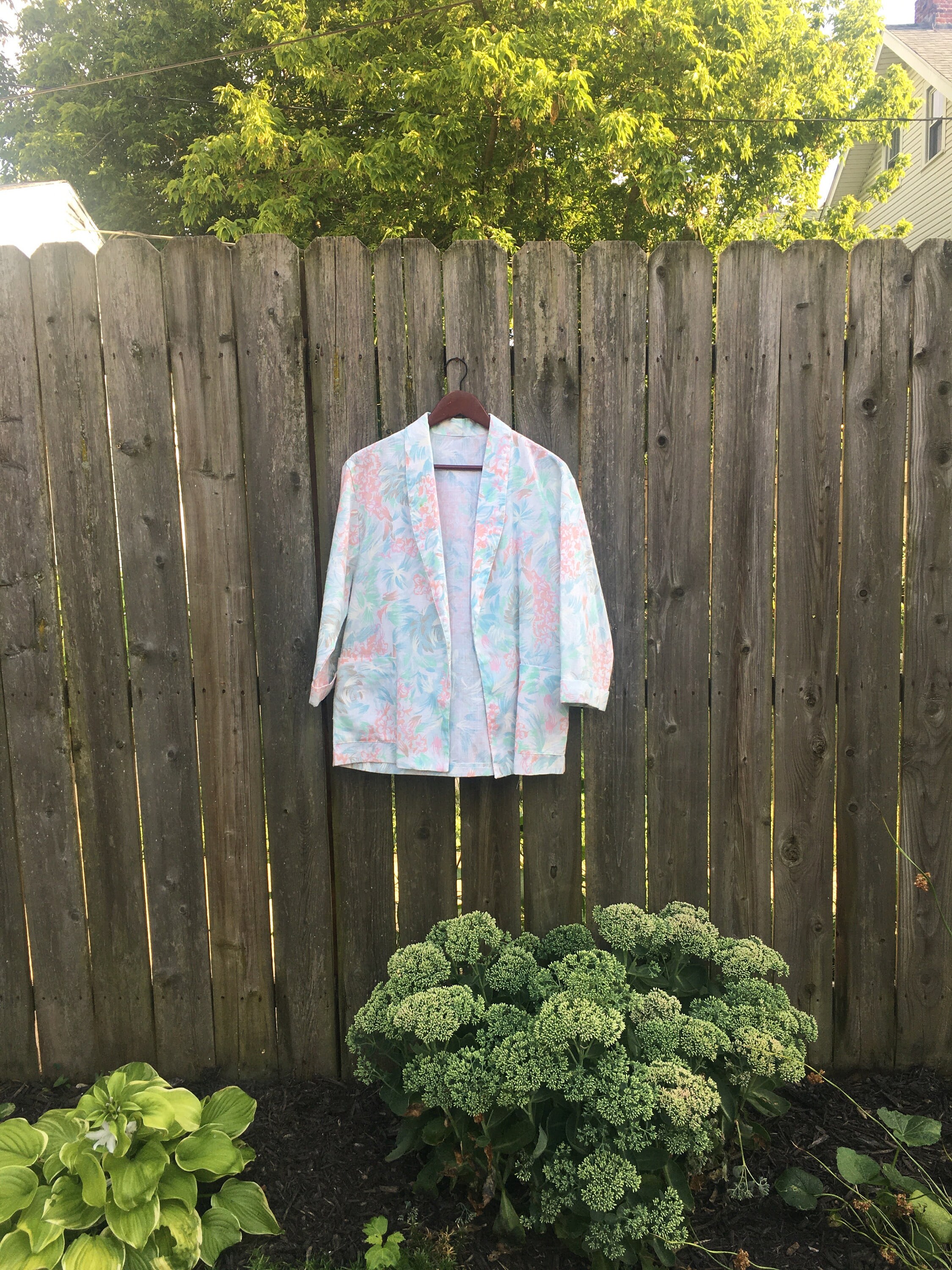 Vintage 80's Valerie Sportswear New York Light Colored Floral