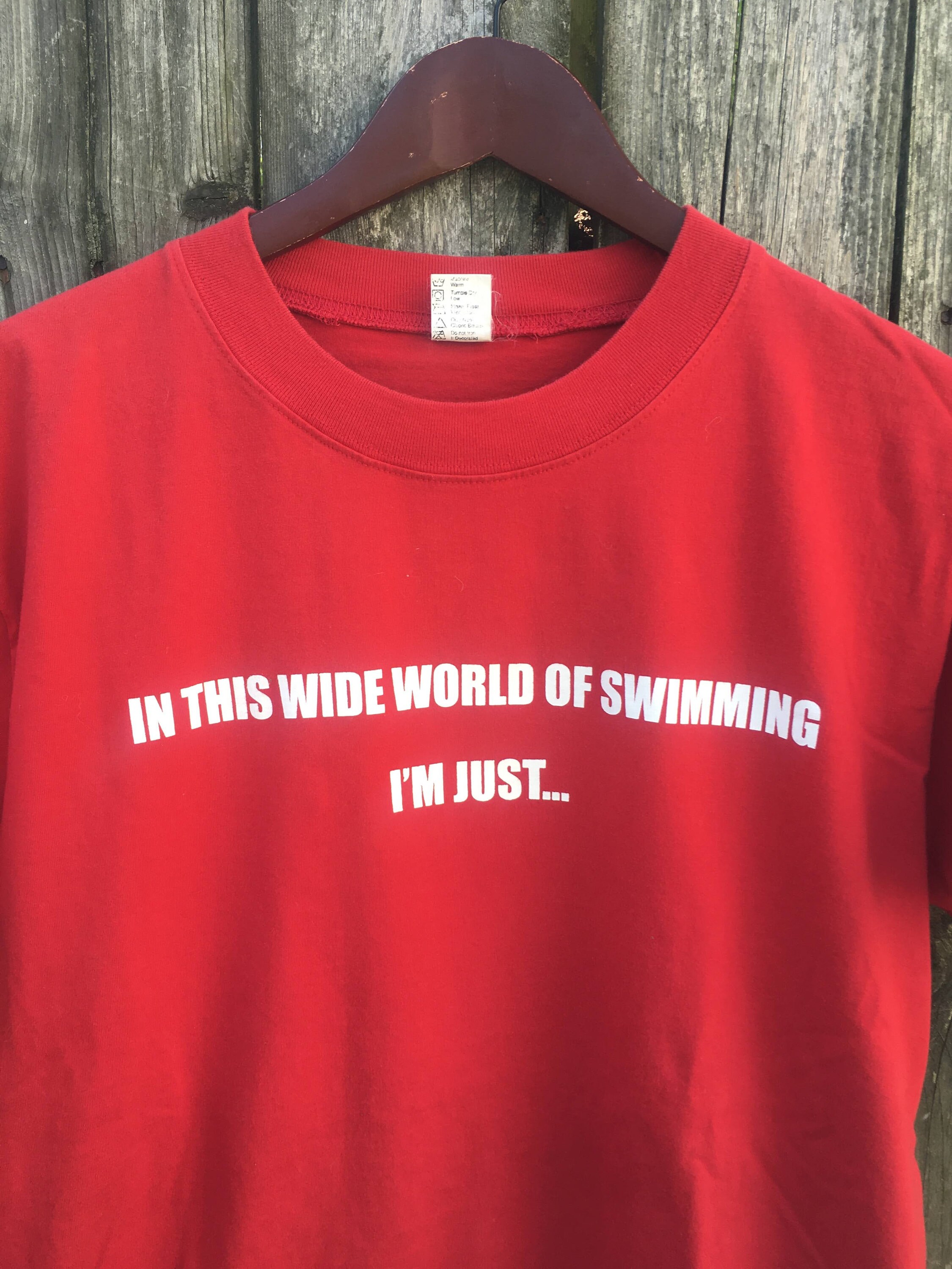 Vintage 90's in This Wide World of Swimming I'm Just 2 Fast 4 U