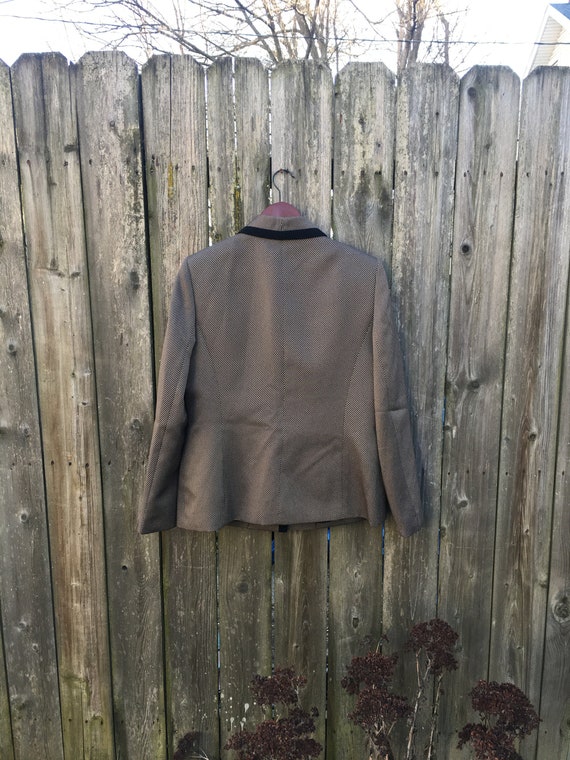 Vintage 90's Kasper Three Button Long Sleeve Blazer Jacket With Pockets 