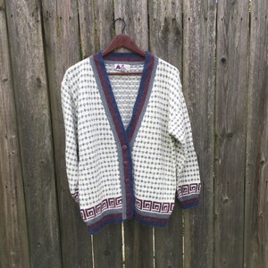 Vintage 80's AJ Brandon Multi Colored Patterned Knit - Etsy