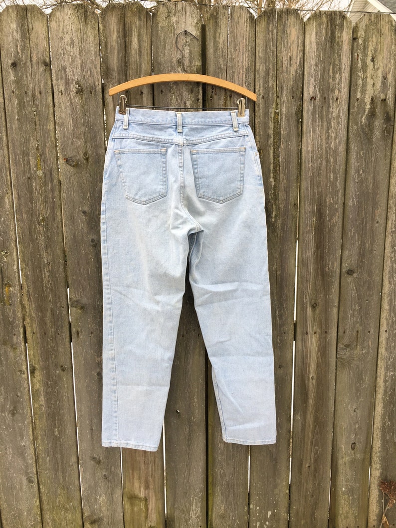 Vintage 90's Wrangler for Women Light Wash High Waist Denim Jeans Waist Measures 28 inches image 6