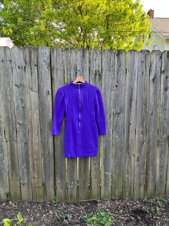 Vintage 80's Adrienne Vittadini Purple/Blue Long S