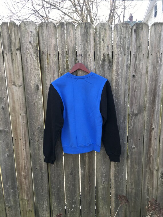 Vintage 90's Unbranded Blue and Black Two Toned C… - image 5