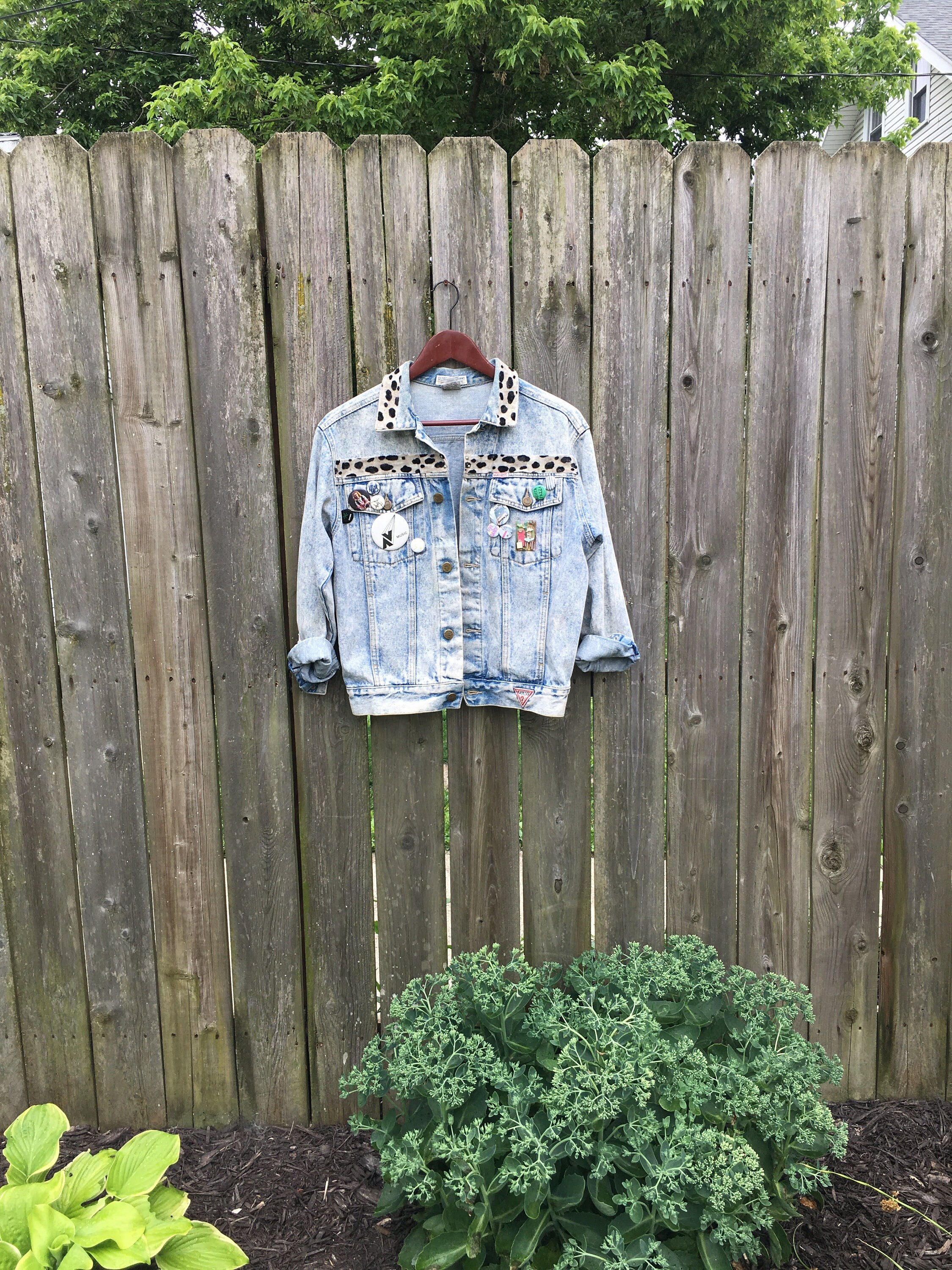 Vintage 80's Georges Marciano for Guess? Light Wash Hand Painted