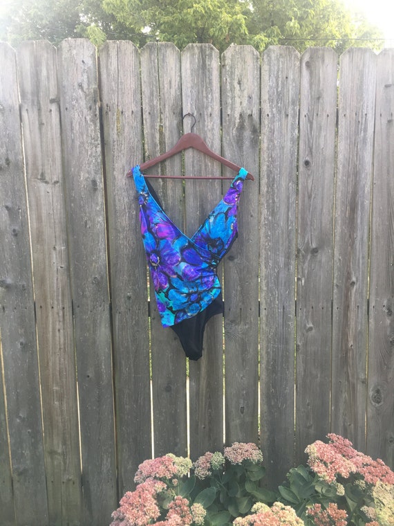 Vintage 80's Robby Len Swim Fashions Colorful Pattern One Piece Swimsuit  Labeled Size 12 Fits Smaller -  Canada