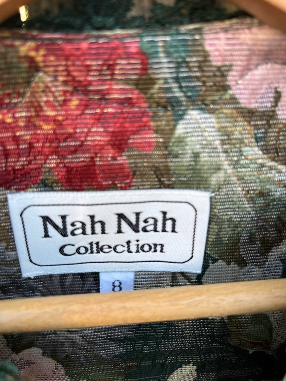 Vintage 80's Nah Nah Collection Floral Pattern Bu… - image 5