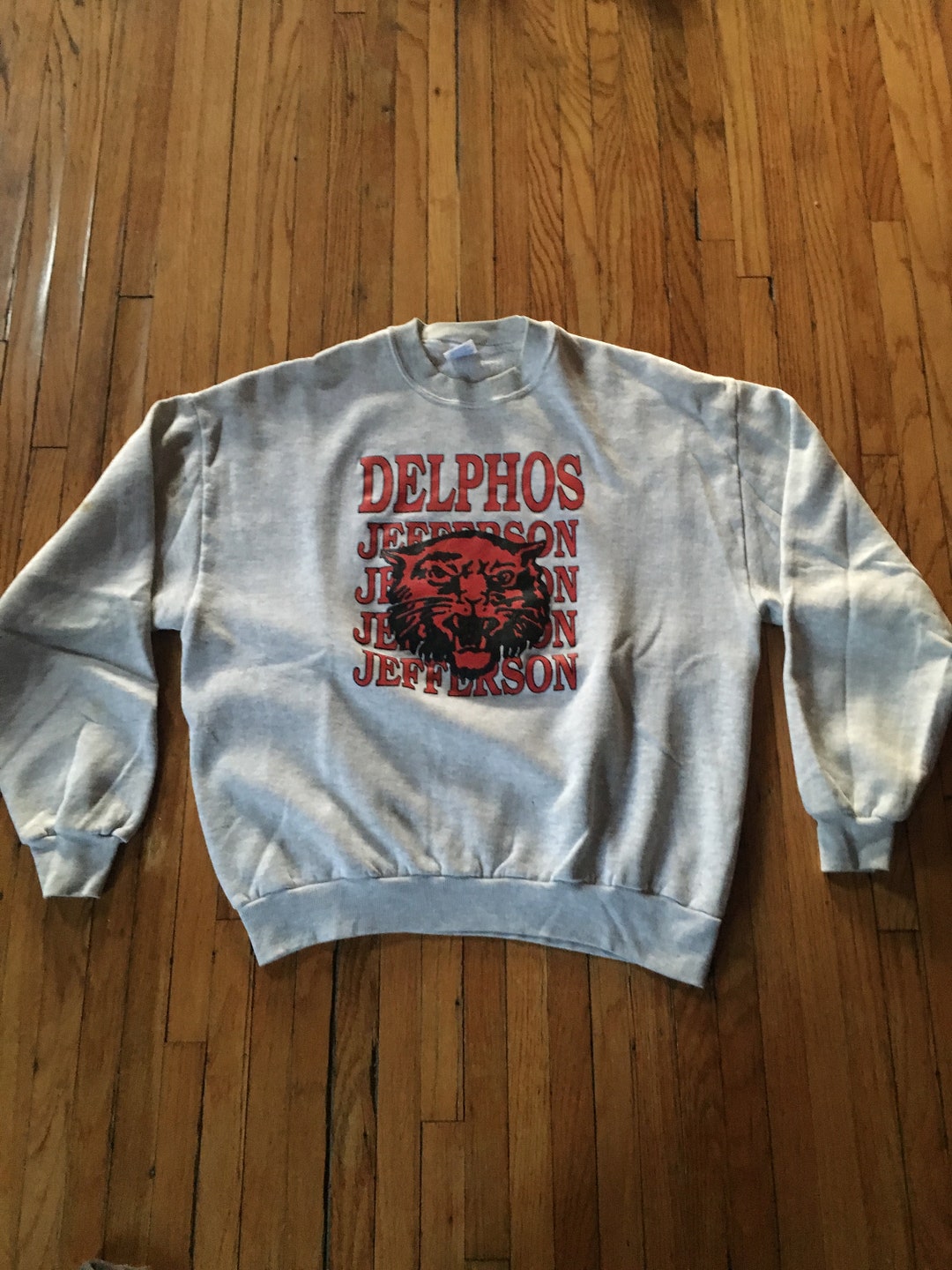Vintage 90's Delphos Jefferson High School Wildcats Long Etsy